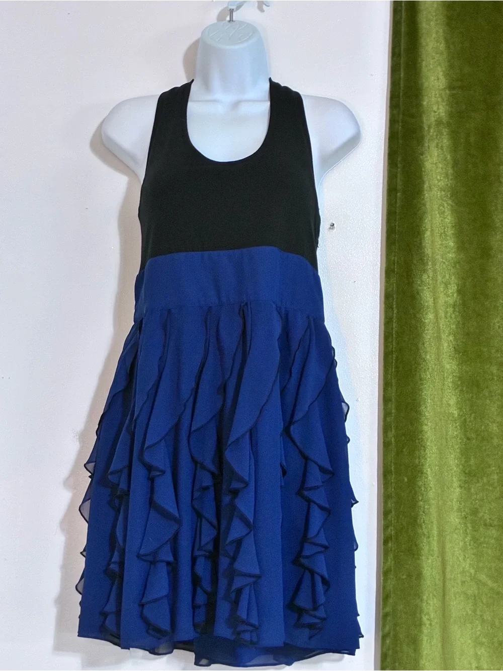 Express Black Knit Top with Branded Neck Label